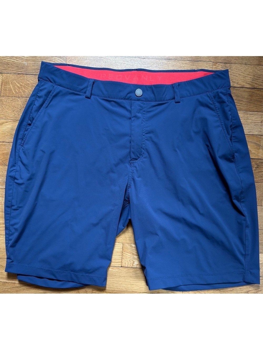 XL - Men - Redvanly Navy Blue Golf Shorts